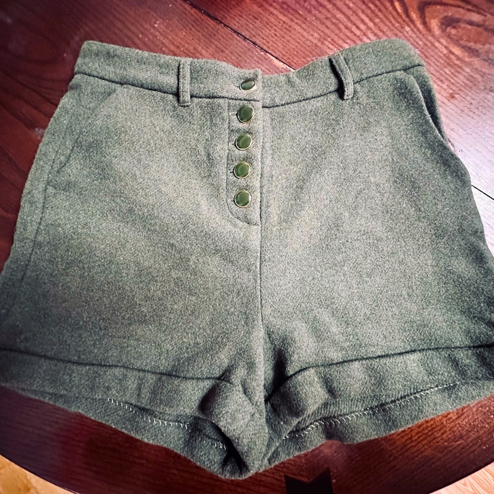 Sezane Wallace Wool Shorts FR 40 (US 8)
